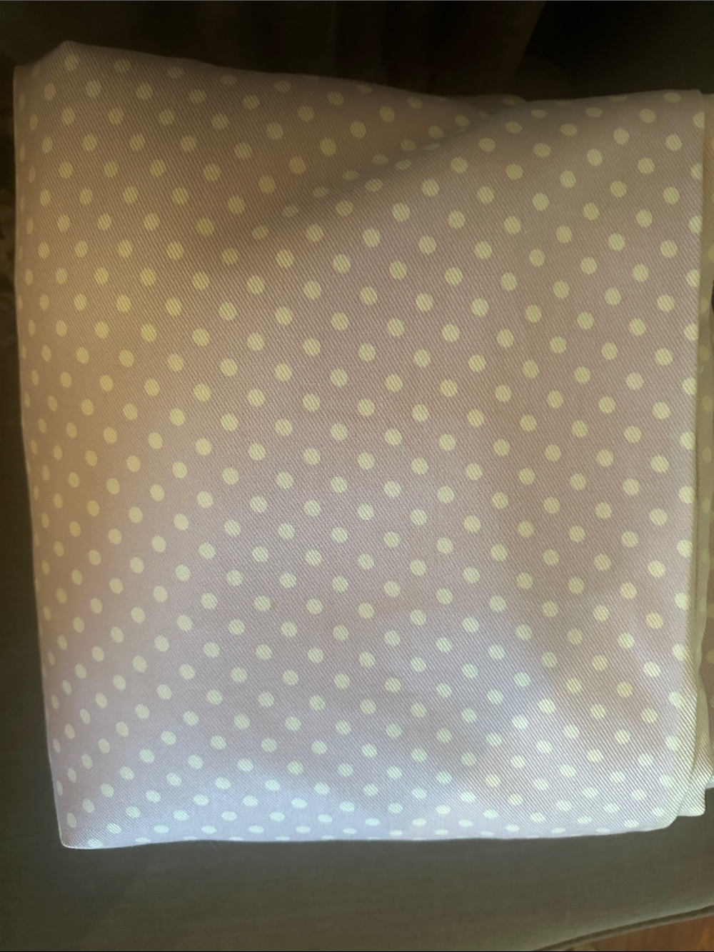 Pottery Barn Kids Pink and White Polka Dot Drapery Panel